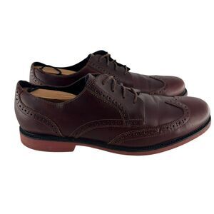 Cole Haan Shoes Mens 12M Brown Leather Zerogrand Wingtip Oxford Comfort